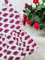 Water Rose - Cotton Frock 6m to 1 Yr
